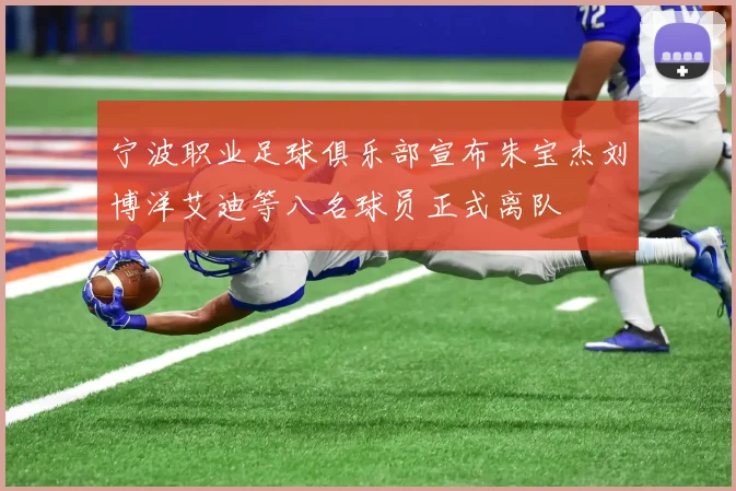 宁波职业足球俱乐部宣布朱宝杰刘博洋艾迪等八名球员正式离队